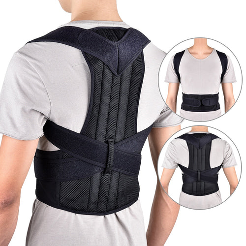 VIPLinkDropshipping Unisex Adjustable posture Corrector Shoulder Back Brace Support Lumbar Spine Support Belt Posture Correction