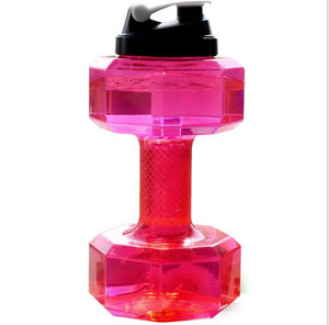 2.2L large capacity dumbbell shaped plastic gym sports bottle outdoor fitness bicycle bicycle camping Garrafa travel water bottl