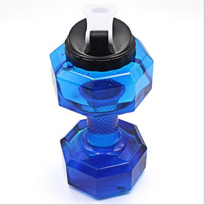 2.2L large capacity dumbbell shaped plastic gym sports bottle outdoor fitness bicycle bicycle camping Garrafa travel water bottl