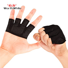 Load image into Gallery viewer, WorthWhile Gym Fitness Half Finger Gloves Men Women for Crossfit Workout Glove Power Weight Lifting Bodybuilding Hand Protector