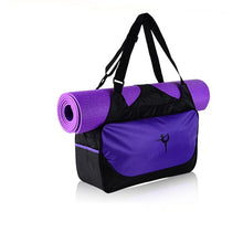 Load image into Gallery viewer, Multi-functional Waterproof Clothes Backpack Yoga Mat Bag Women&#39;s Pilates Fitness Shoulder Bag Gym Sports Case Bag (Without Mat)