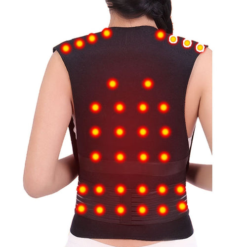 Tourmaline Self-heating Brace Support Belt Back Posture Corrector Spine Back Shoulder Lumbar Posture Correction