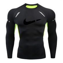 Load image into Gallery viewer, 2019 new men&#39;s compression long-sleeved shirt men&#39;s tight-fitting T-shirt sports tights fitness gym training shirt brand