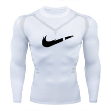 Load image into Gallery viewer, 2019 new men&#39;s compression long-sleeved shirt men&#39;s tight-fitting T-shirt sports tights fitness gym training shirt brand