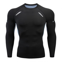 Load image into Gallery viewer, 2019 new men&#39;s compression long-sleeved shirt men&#39;s tight-fitting T-shirt sports tights fitness gym training shirt brand