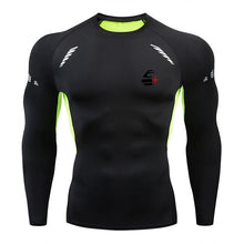 Load image into Gallery viewer, 2019 new men&#39;s compression long-sleeved shirt men&#39;s tight-fitting T-shirt sports tights fitness gym training shirt brand