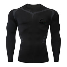 Load image into Gallery viewer, 2019 new men&#39;s compression long-sleeved shirt men&#39;s tight-fitting T-shirt sports tights fitness gym training shirt brand