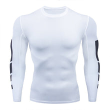 Load image into Gallery viewer, 2019 new men&#39;s compression long-sleeved shirt men&#39;s tight-fitting T-shirt sports tights fitness gym training shirt brand