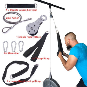 Cable Machine Attachments Tricep Rope D-Handle Cable Pully Optional for Gym Fitness Equipment Weight Lifting Workout Accessories