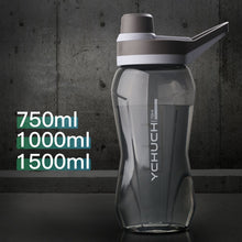 Load image into Gallery viewer, 750/1000/1500ml Large Capacity  Water Bottle Food Grade Plastic Gym Sport Water Bottles Portable Cycling Drink Bottle