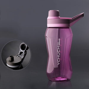 750/1000/1500ml Large Capacity  Water Bottle Food Grade Plastic Gym Sport Water Bottles Portable Cycling Drink Bottle