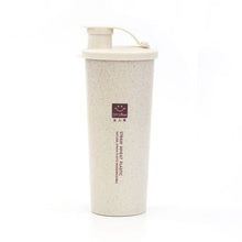 Load image into Gallery viewer, 450ml Protein Powder Shaker Water Bottle Wheat Straw   Mixer Sports Fitness Protein Shaker Milk Shake Bottle WJ102812