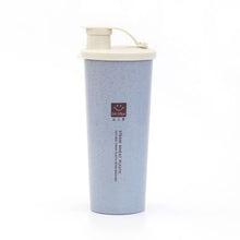 Load image into Gallery viewer, 450ml Protein Powder Shaker Water Bottle Wheat Straw   Mixer Sports Fitness Protein Shaker Milk Shake Bottle WJ102812