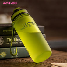 Load image into Gallery viewer, UZSPACE 650/1000ml Sports Bottle Portable shaker Travel Gym Climbing Cycling My plastic Drink Bottles for water Tritan(BPA free)