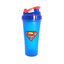 Load image into Gallery viewer, 600ML Super Heroes Shaker Bottle With Whisk Ball Sports Gym Whey Protein Powder Mixing Bottle Fitness Water Bottle BPA Free