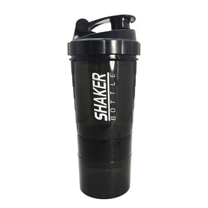 Creative Protein Powder Shaker Bottle Sports Fitness Mixing Whey Protein Water Bottle Sports Shaker for Gym Powerful Leakproof