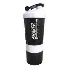 Load image into Gallery viewer, Creative Protein Powder Shaker Bottle Sports Fitness Mixing Whey Protein Water Bottle Sports Shaker for Gym Powerful Leakproof